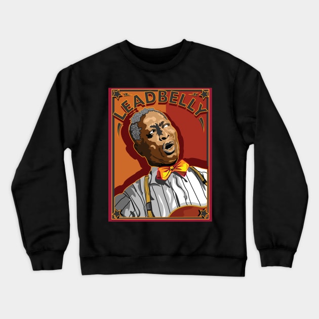 LEADBELLY AMERICAN FOLK AND BLUES SINGER Crewneck Sweatshirt by Larry Butterworth